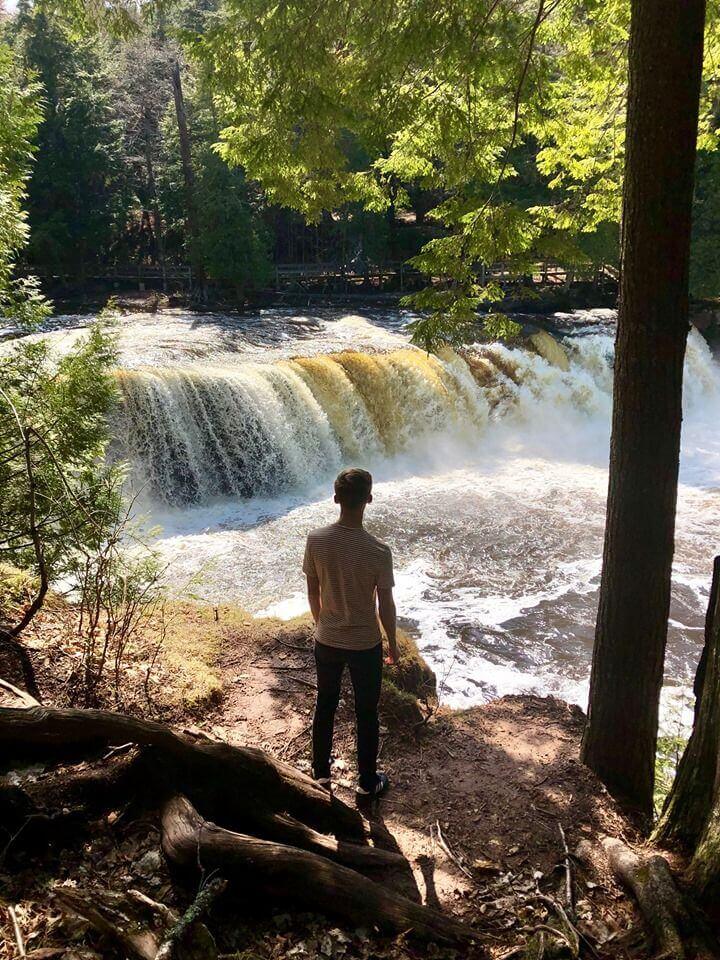 upper peninsula waterfalls