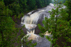 upper peninsula waterfalls